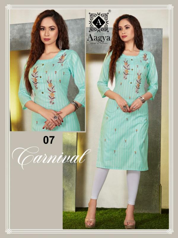 Aagya Carnival Vol 2 Rayon Casual Wear Designer Kurti Collection